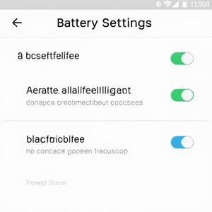 Wear OS battery settings screen