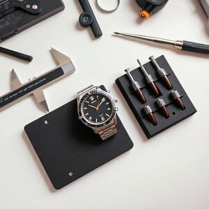 Tools on bench
