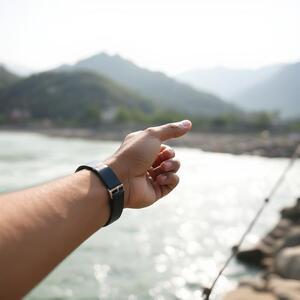 Rishikesh riverside wristshot