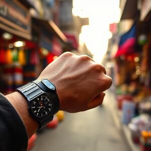 Wristshot in Delhi market