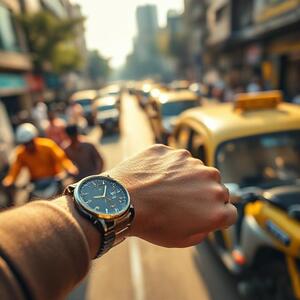 Wristshot in Mumbai street