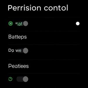Permission control screen mock