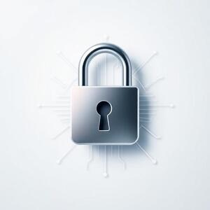 Lock symbol suggesting data security